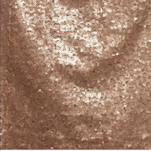 DECREE gorgeous rose gold bronze sequin mini skirt size M - Picture 4 of 6